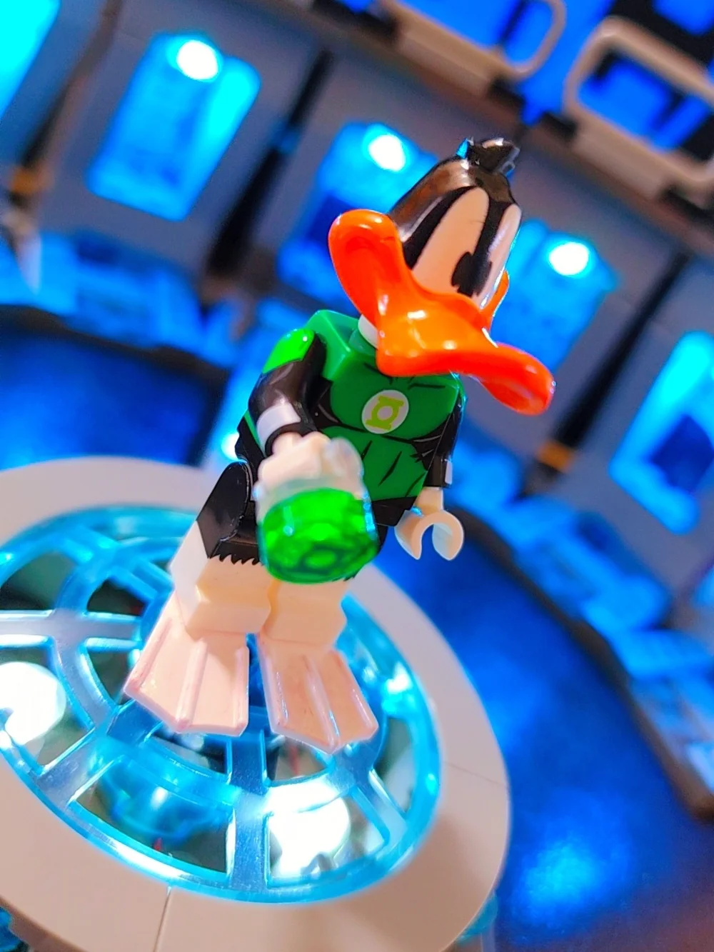 Daffy Duck Green Loontern Custom Minifigure Lego Compatible